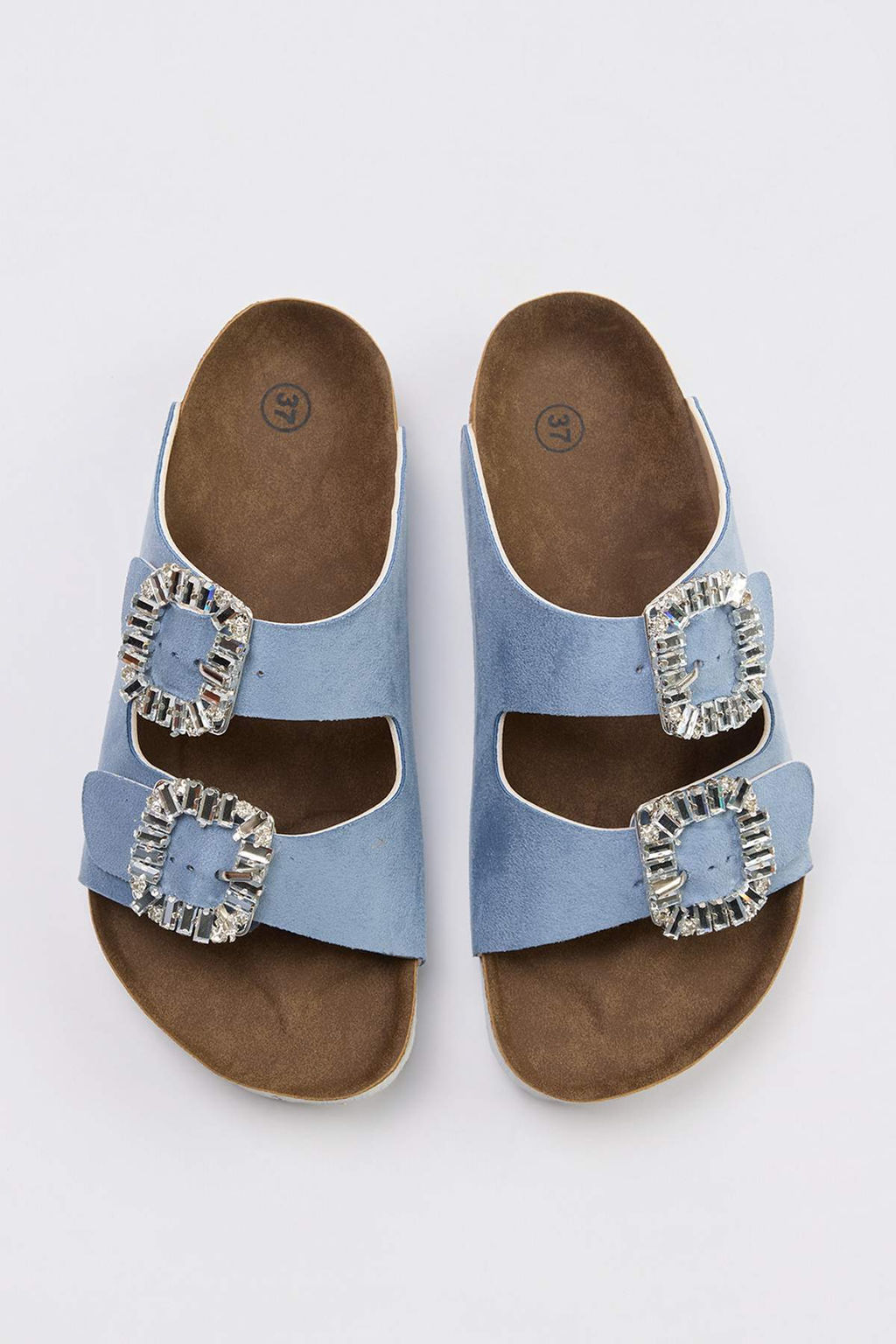 Trendyol Shoes Vizon Tas Aksesuar Detayl? Cift Tokal? Kad?n Terlik TAKSS24TE00002 - Trendyolmilla фото 19