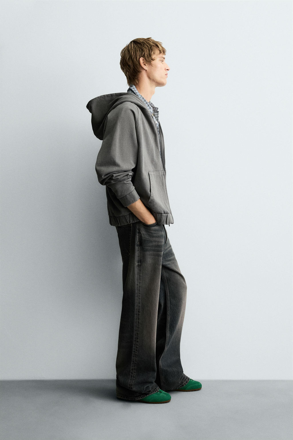 BOXY FIT HOODIE SWEATSHIRT - Zara фото 4