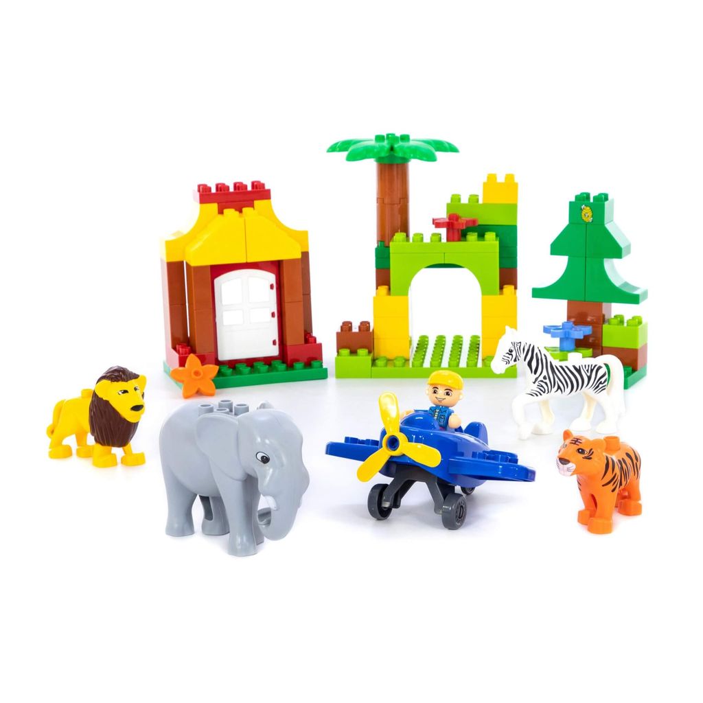 Конструктор Макси - Зоопарк (138 элементов) (в коробке) - Полесье фото 4