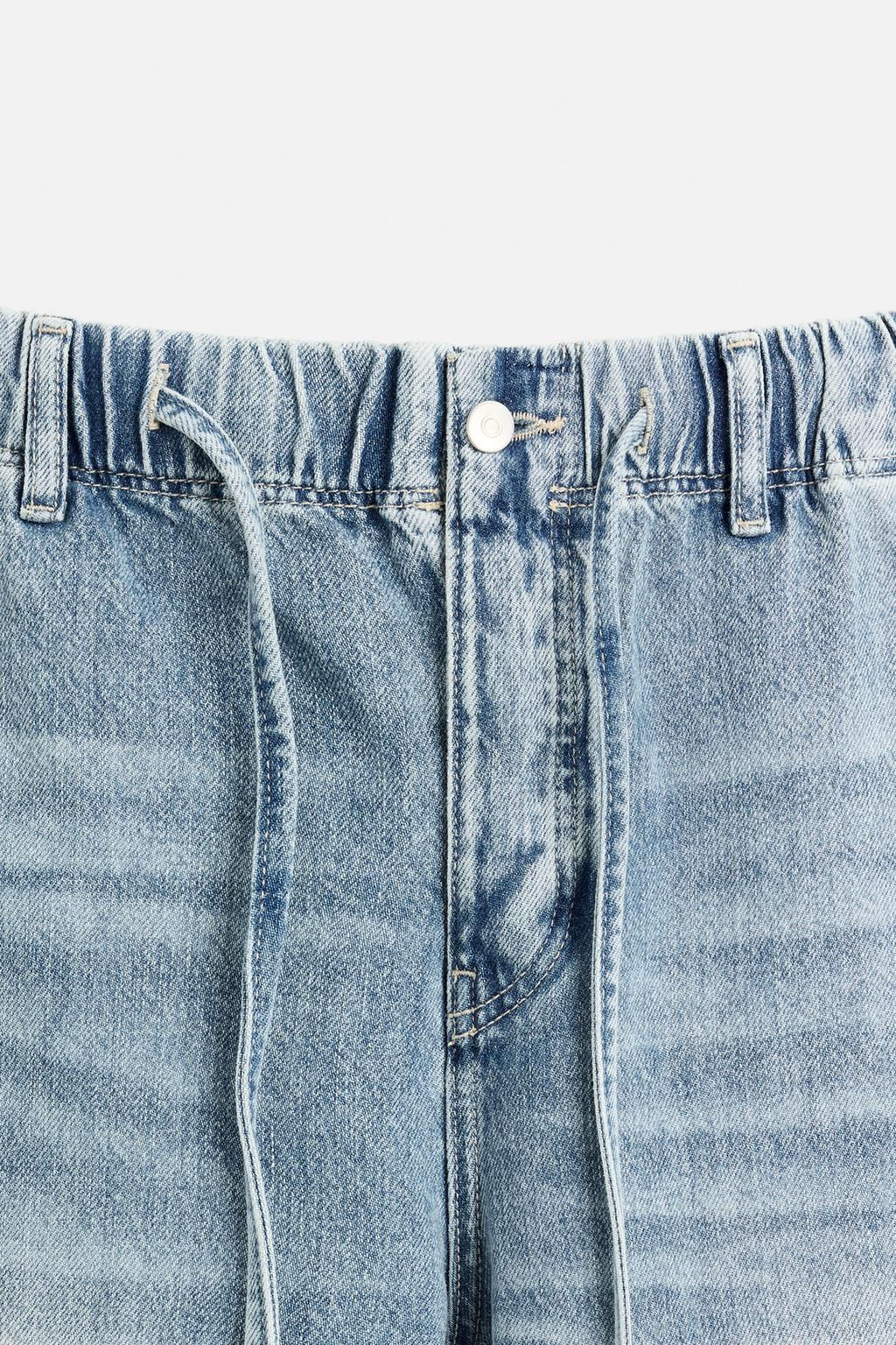 RELAXED FIT JOGGER WAIST JEANS - Zara фото 9
