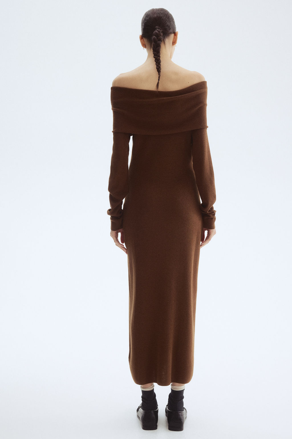 Vestido off-the-shoulder - H&m фото 7