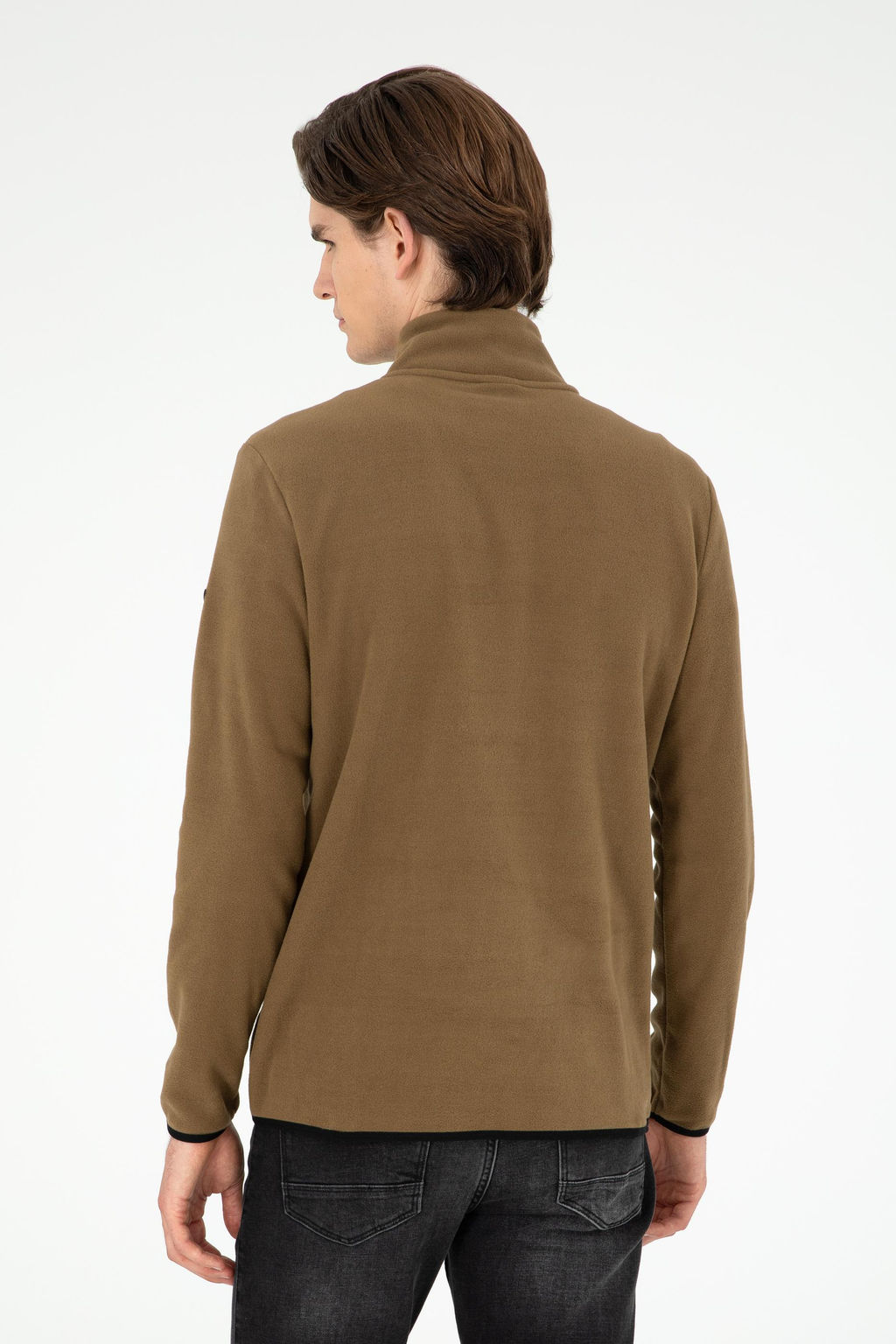 Мужской базовый свитшот цвета хаки Неожиданная скидка в корзине - U.s. polo assn фото 5