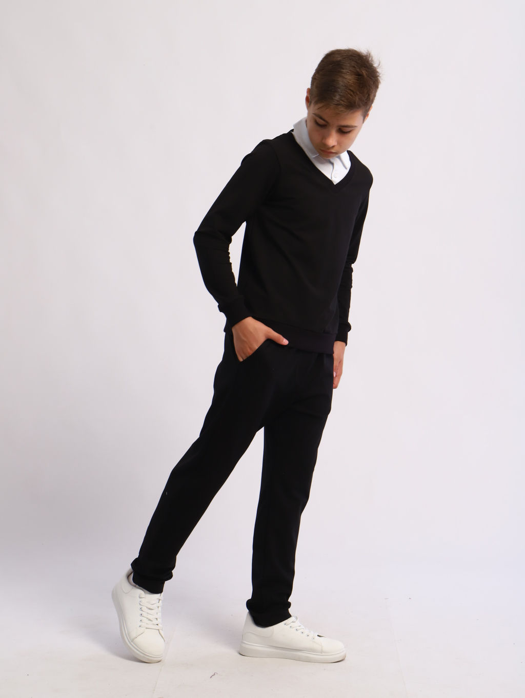 Джемпер-обманка "Альберт-1" черный