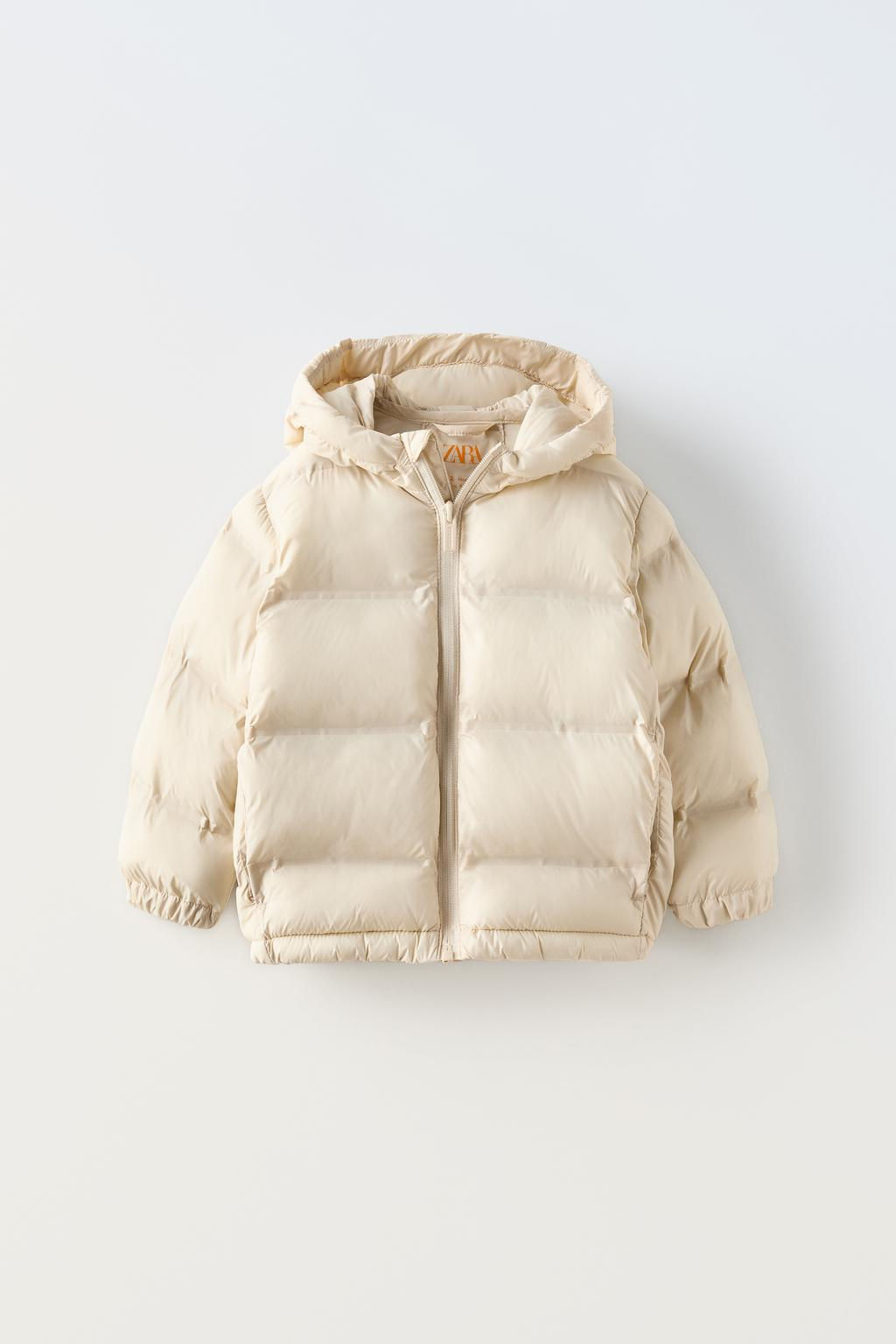 WATER-REPELLENT HOODED PUFFER JACKET