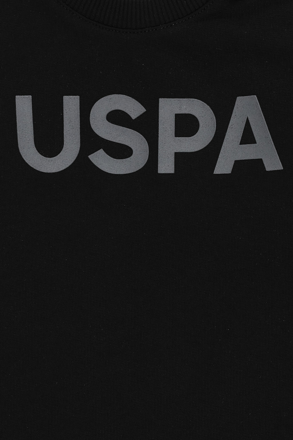 Erkek Гocuk Siyah Bisiklet Yaka Basic Sweatshirt
