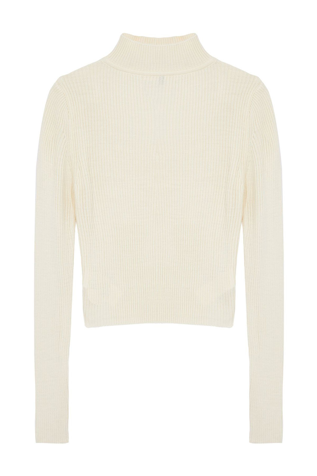 Tas Crop Dik Yaka Triko Kazak TWOAW24KZ01206