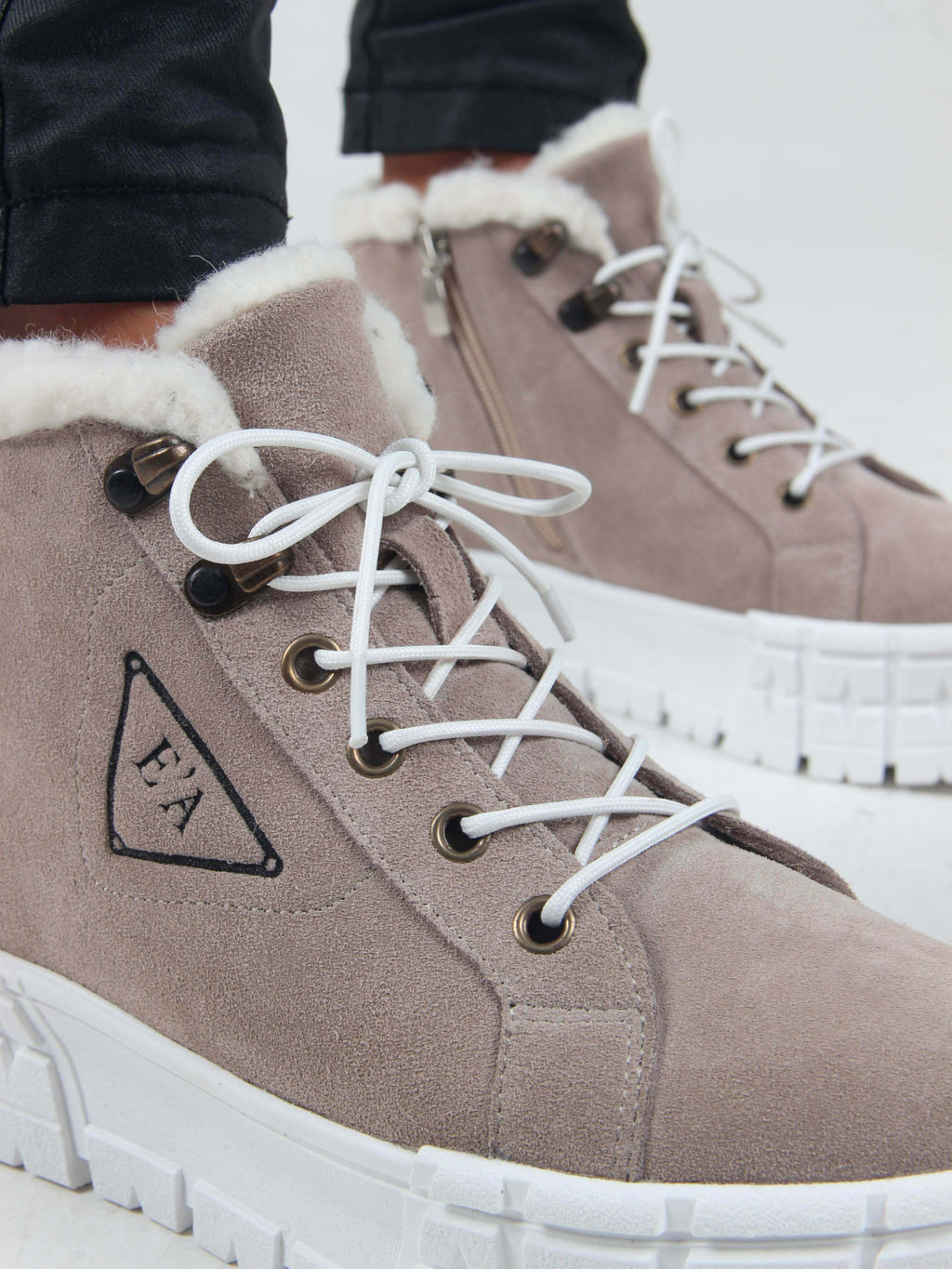 Ботинки EDART 243.212131 w. каменный замша/шерсть - Ed'art фото 13