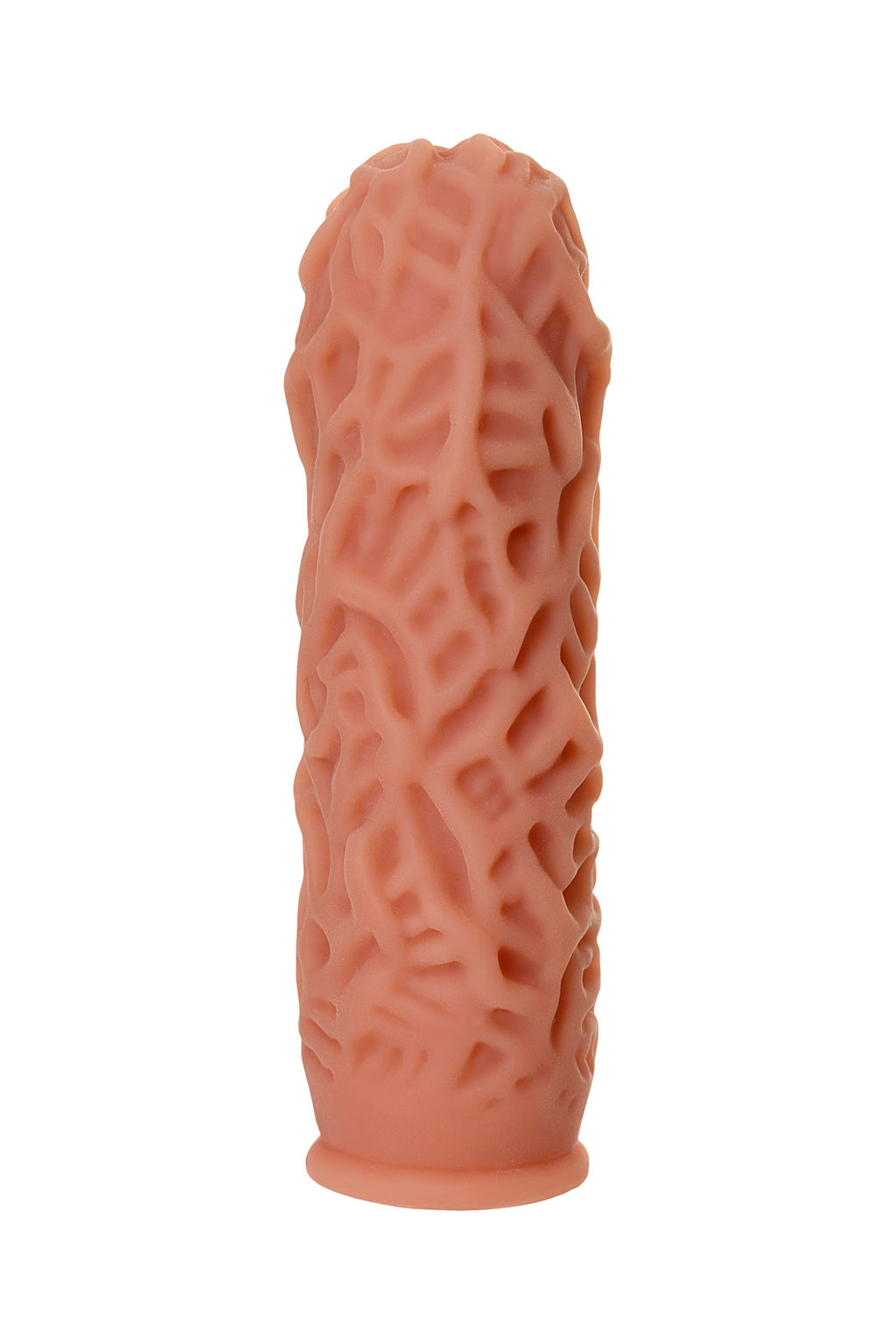 Насадка реалистичная KOKOS EXTREME SLEEVE 12-M с дополнительной стимуляцией, TPE, телесная, 15.8 см