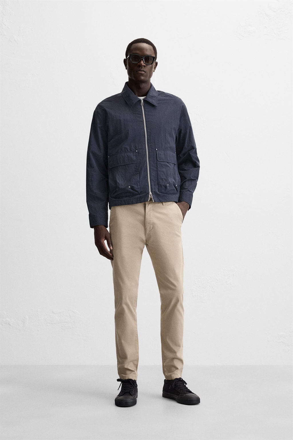 SKINNY FIT CHINO TROUSERS