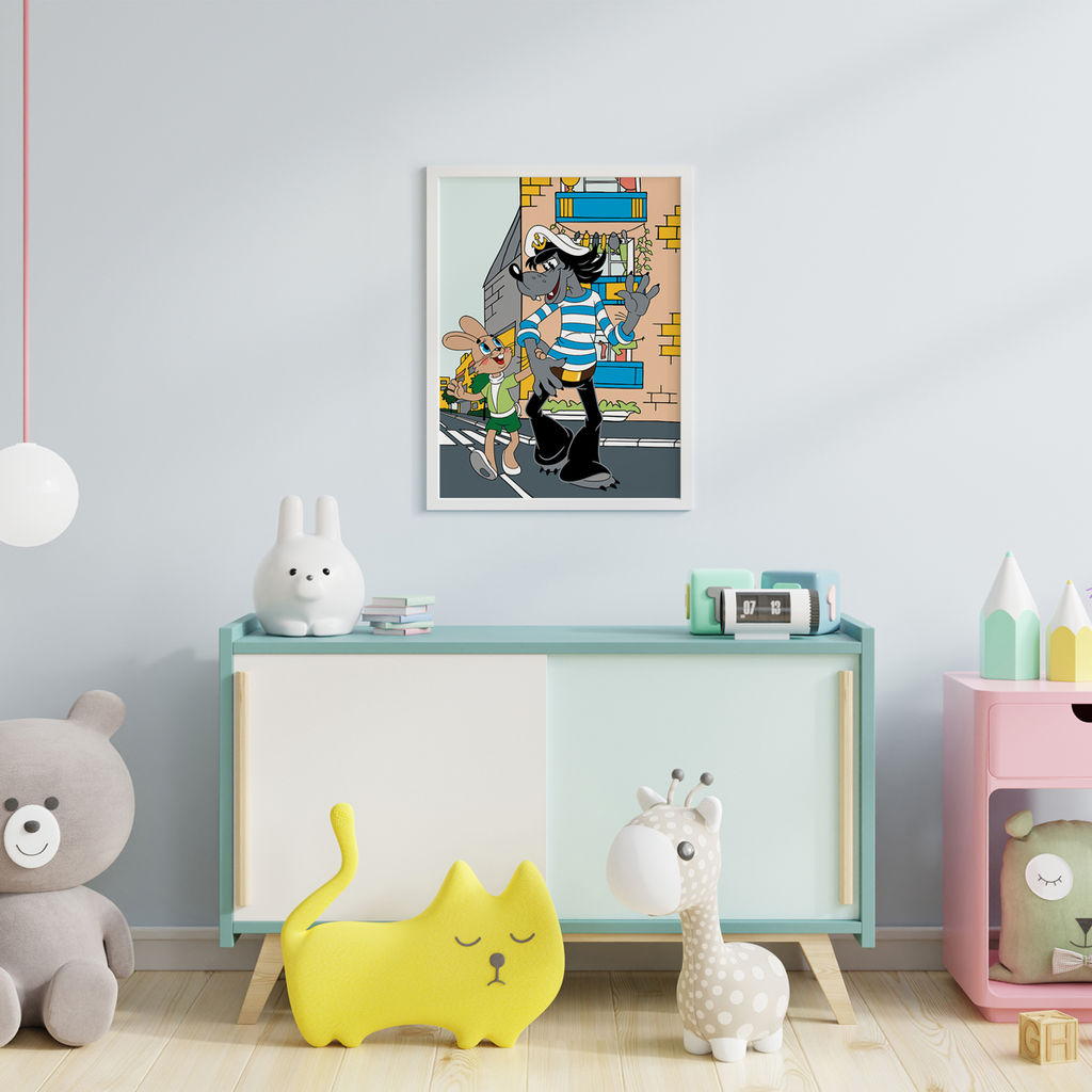 ФРЕЯ CMF-PKZ/PM-006 Набор для раскрашивания по номерам (на картоне) 40 х 30 см Ну, погоди! На прогулке  фото 4