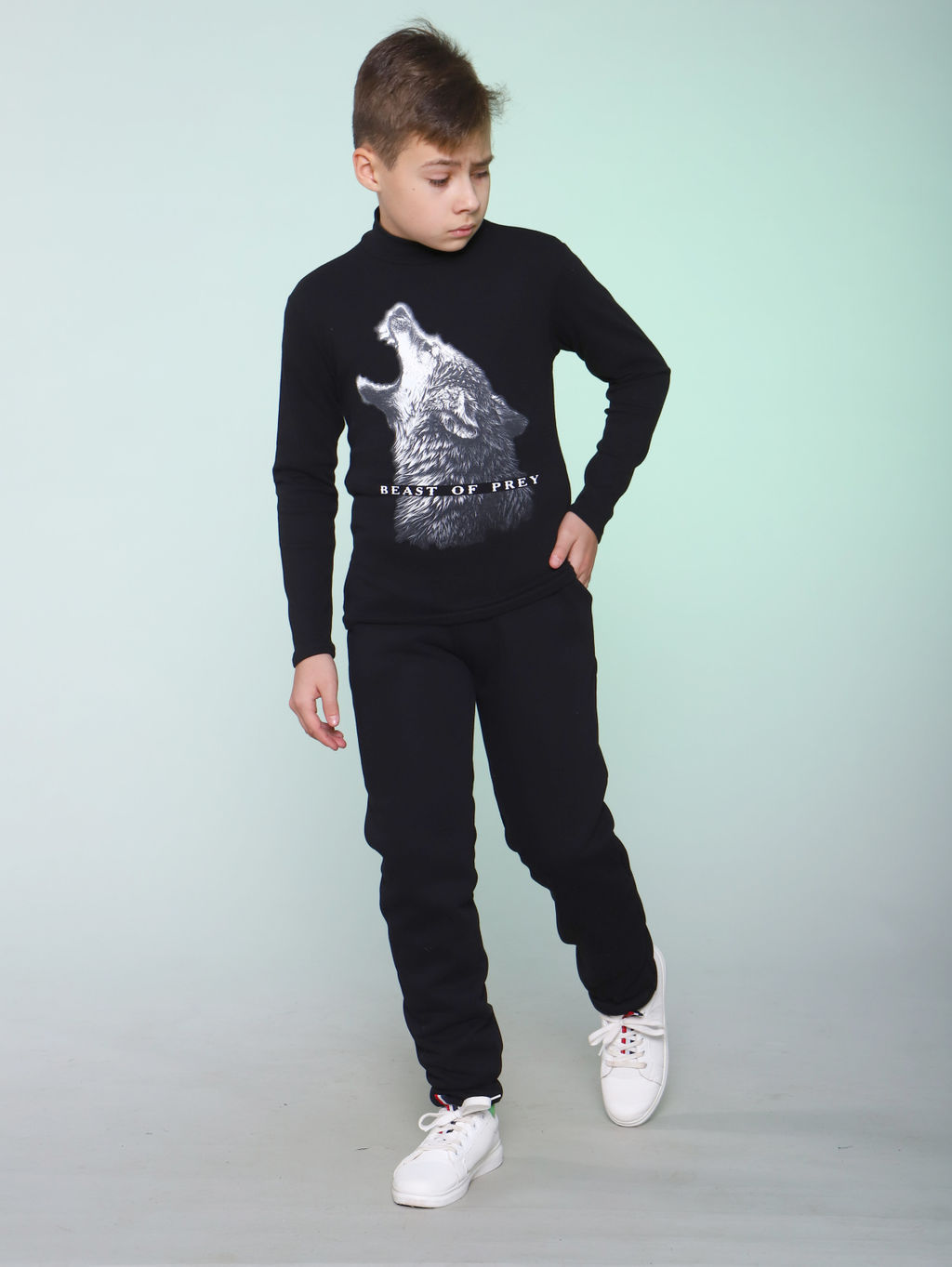 Джемпер Тайга черный Ладошки  фото 4