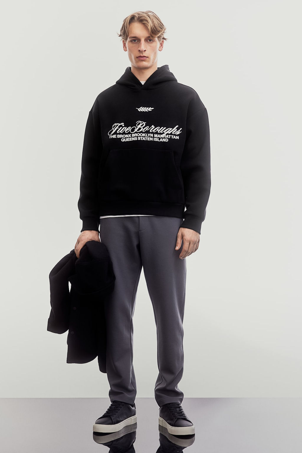 Loose Fit Printed hoodie - H&m фото 2