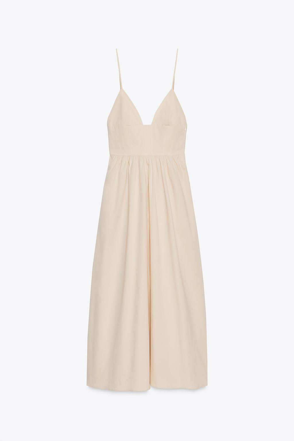 POPLIN MIDI DRESS - Zara фото 6