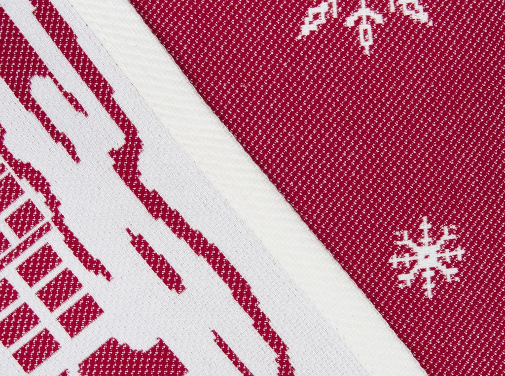 9с25.110ж1 Домик1(ДТЭ бордовый) Салфетка 50х50см