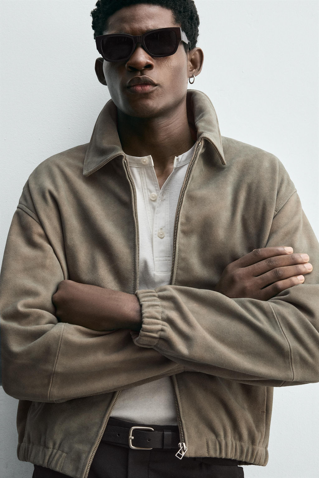 SUEDE LEATHER JACKET - Zara фото 5