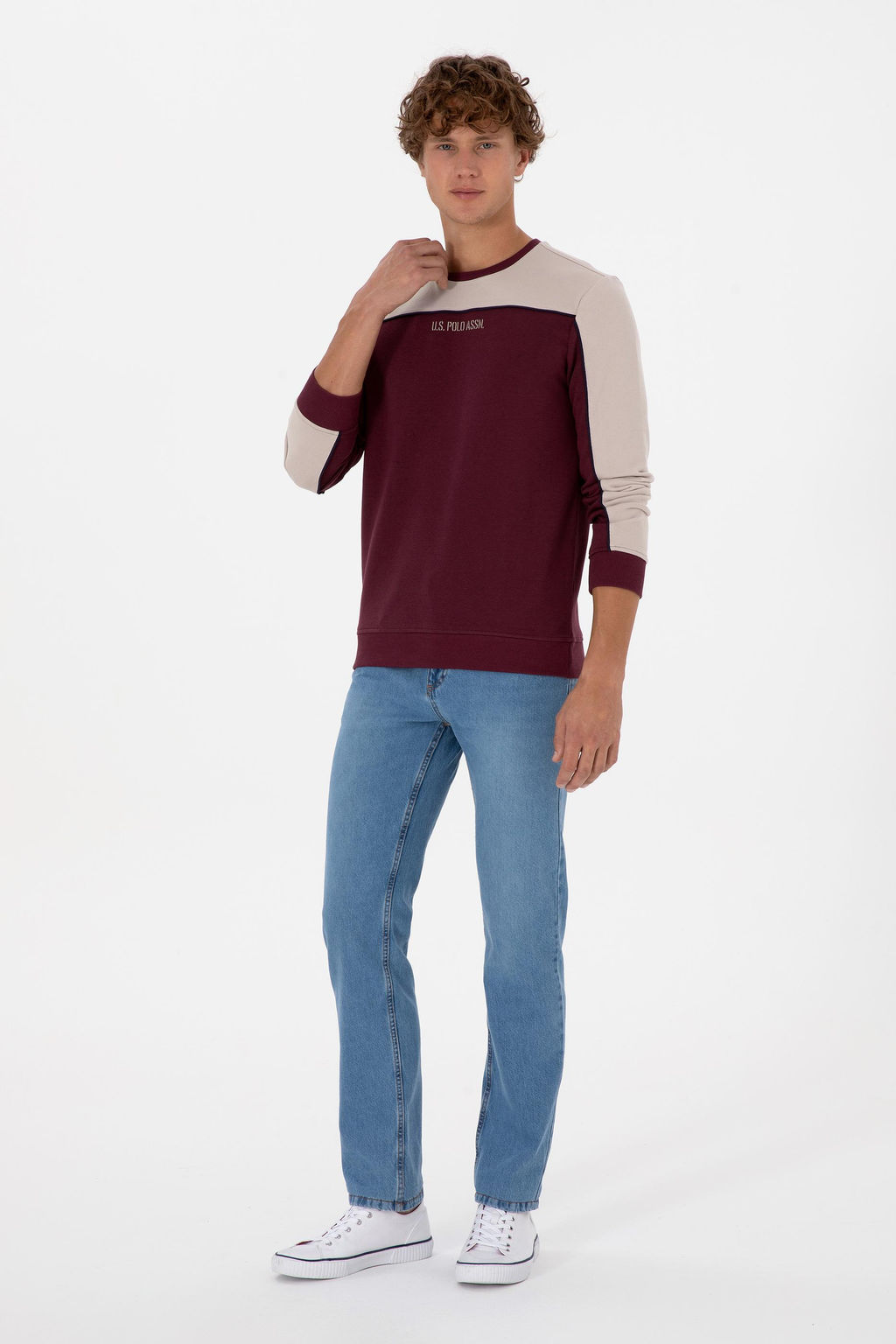 Erkek Bordo Sweatshirt Sepette S_rpriz _ndirim - U.s. polo assn фото 4