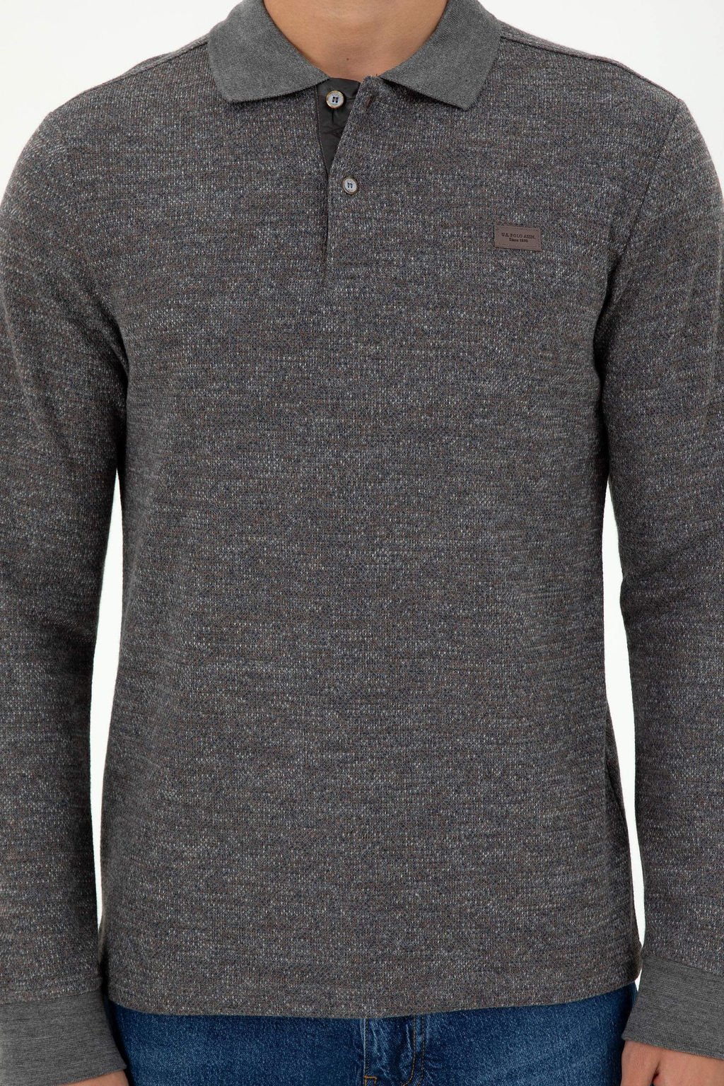 Мужской серый меланжевый свитшот Неожиданная скидка в корзине - U.s. polo assn фото 6