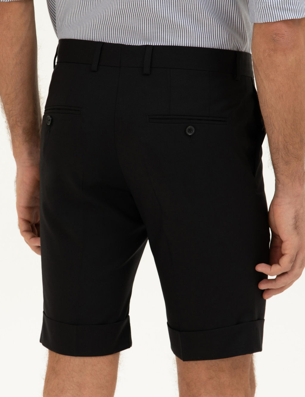 Черные брюки узкого кроя из ткани - Cacharel фото 7