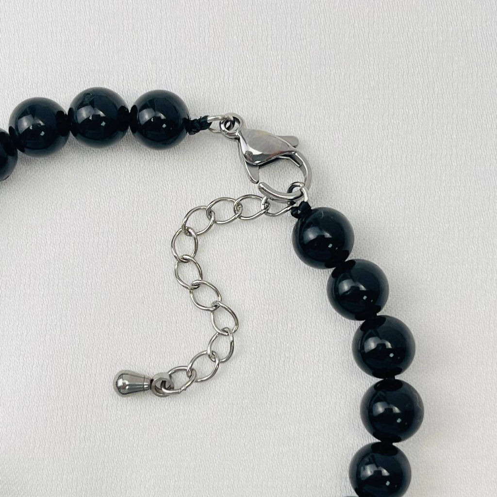 Браслет из черного Турмалина "Шерл" 18 см +