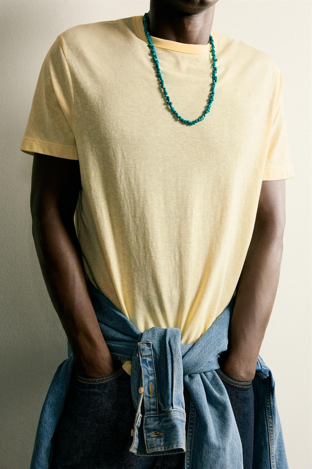 CAMISETA REGULAR FIT LIGHTWEIGHT / Amarillo - Zara фото 5