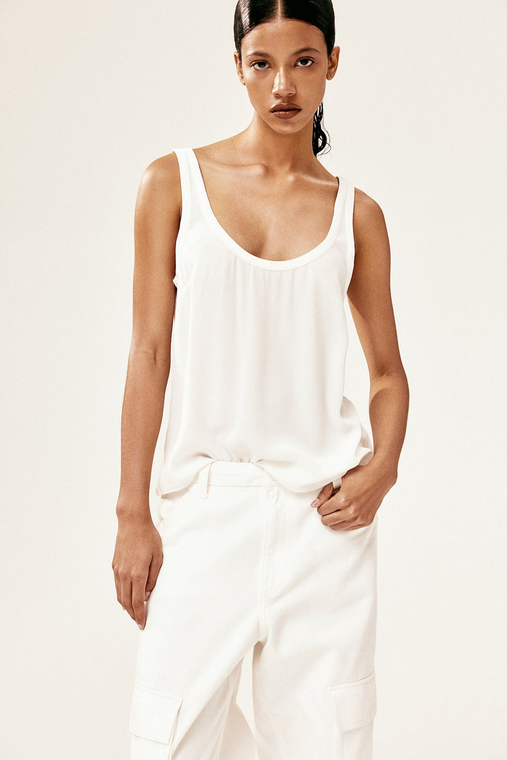 Top de tirantes en crepe - H&m фото 3