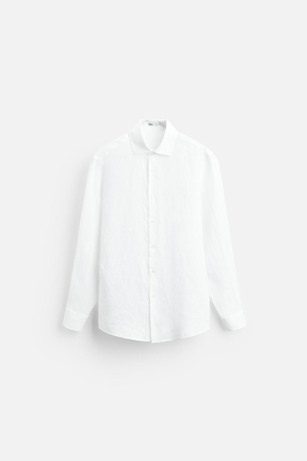 100% LINEN SHIRT - Zara фото 6