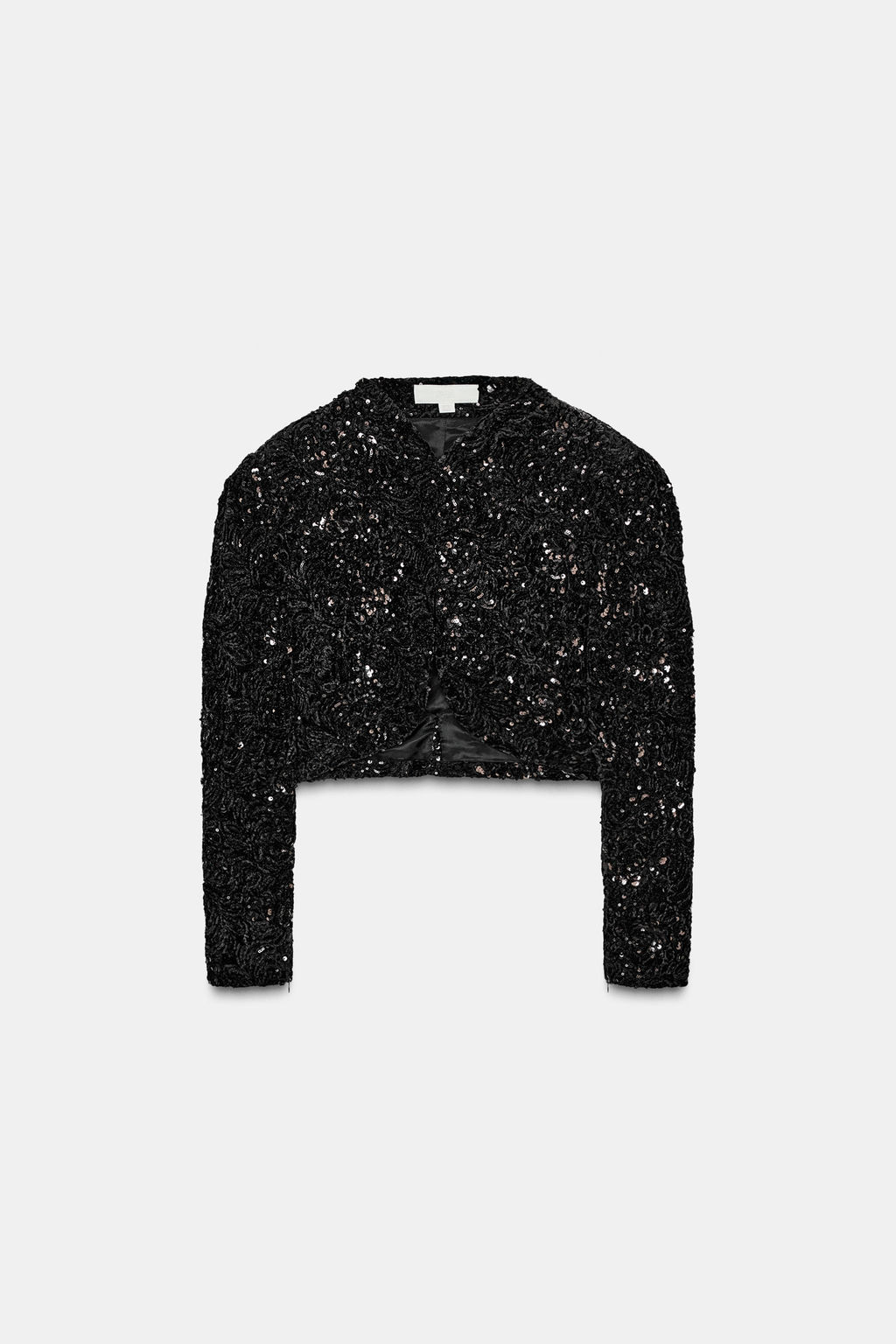 SEQUIN VOLUME SLEEVE JACKET - Zara фото 2