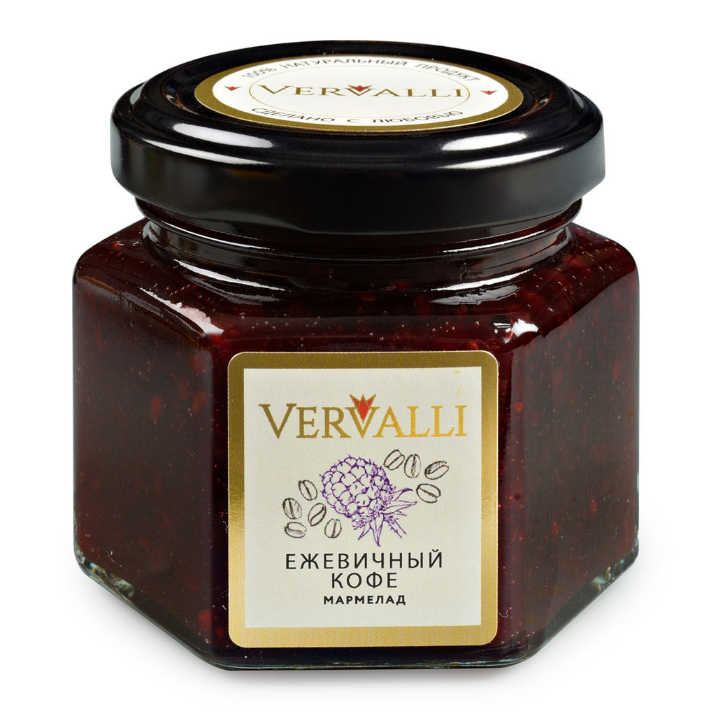 Мармелад Ежевичный кофе в шоколаде ТМ VERVALLI в банке 120