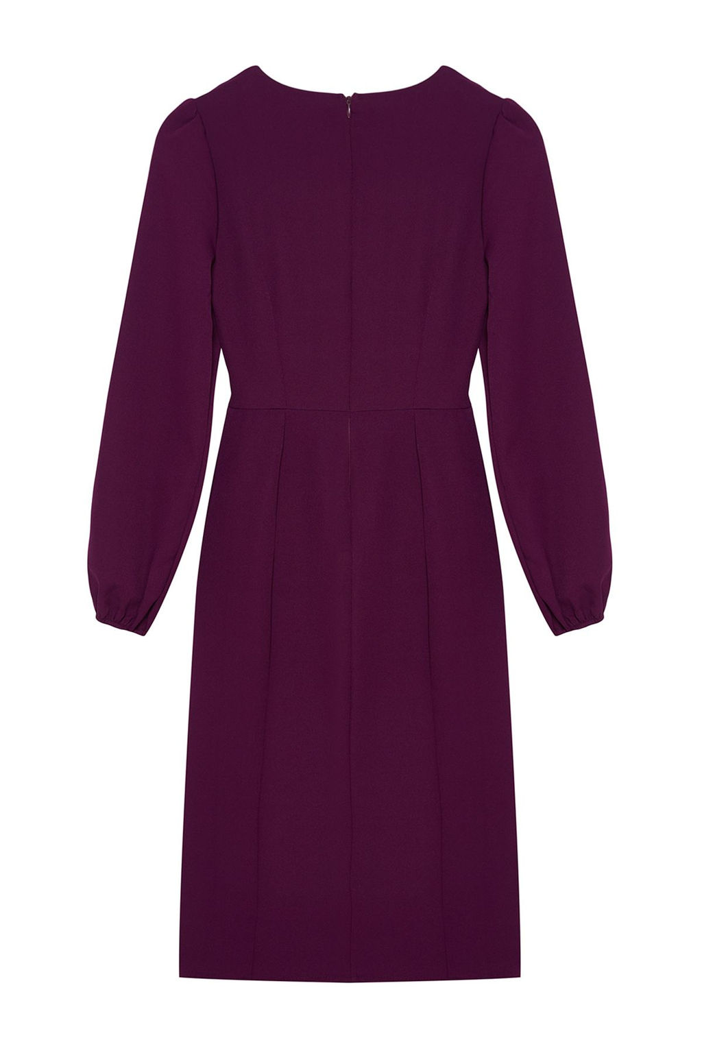 Mor Kusakl? Vucudu Saran Midi Dokuma Elbise TWOAW23EL00895