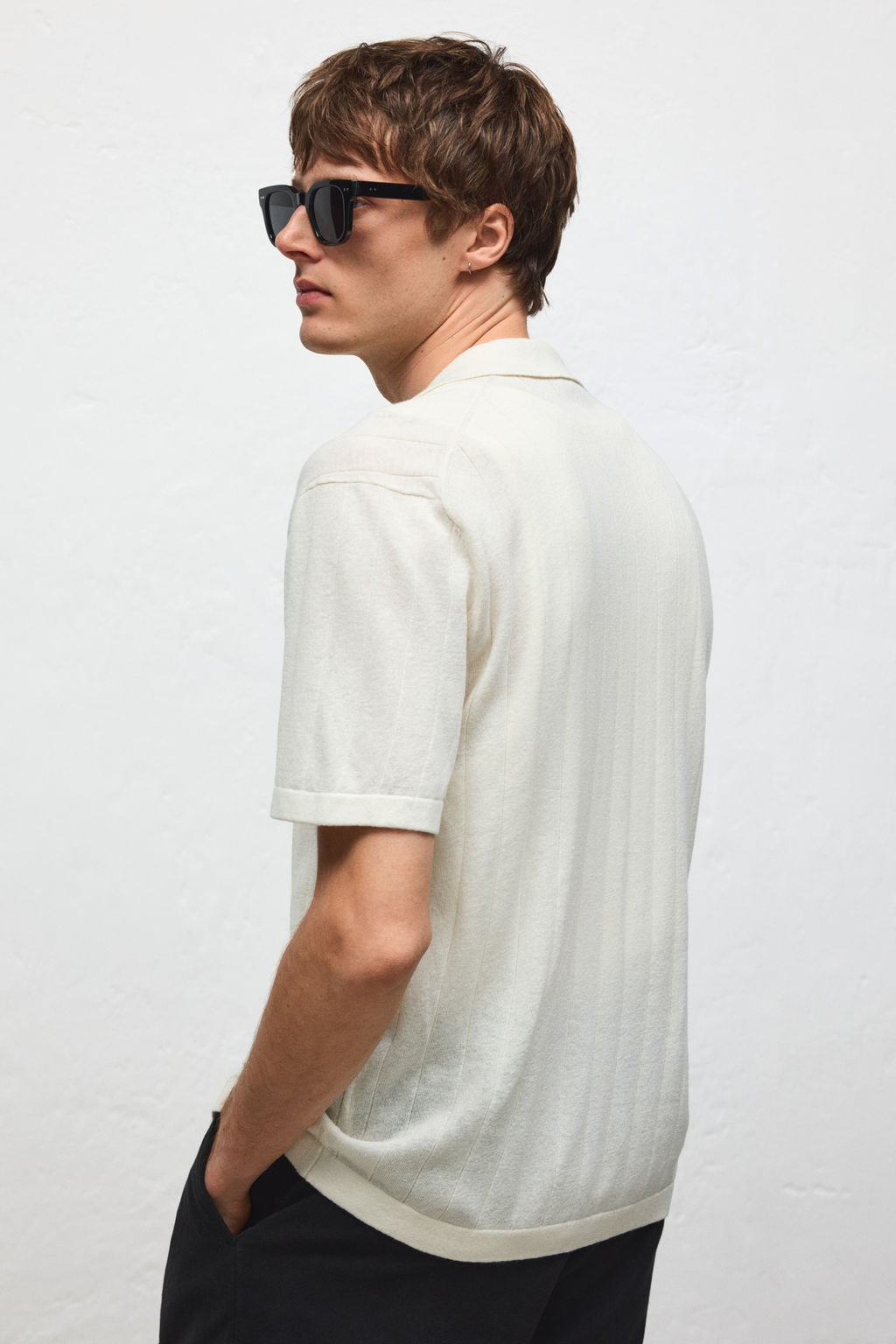 Camisa resort en mezcla de lino Regular Fit - H&m фото 8