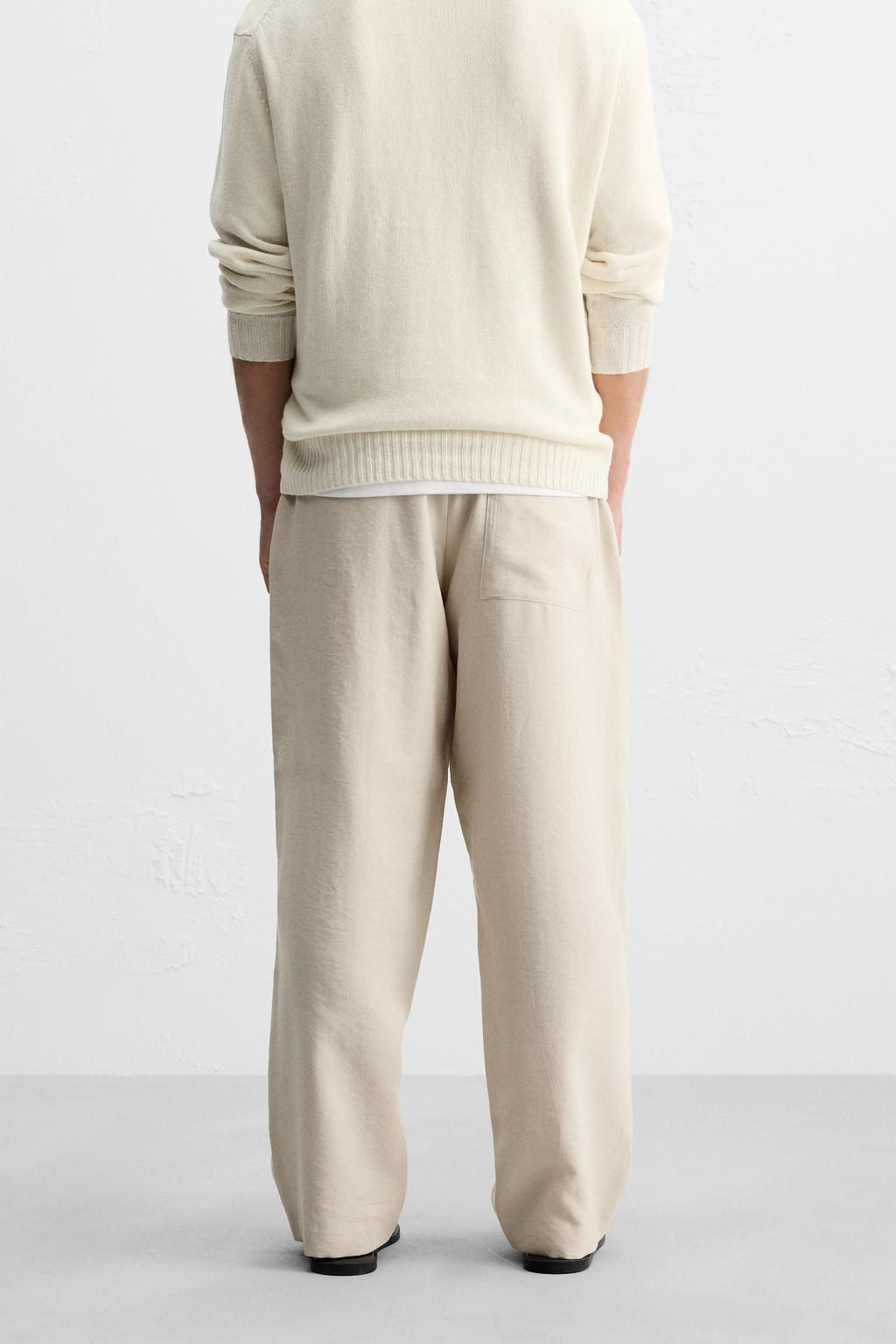 LYOCELL BLEND TROUSERS - Zara фото 11