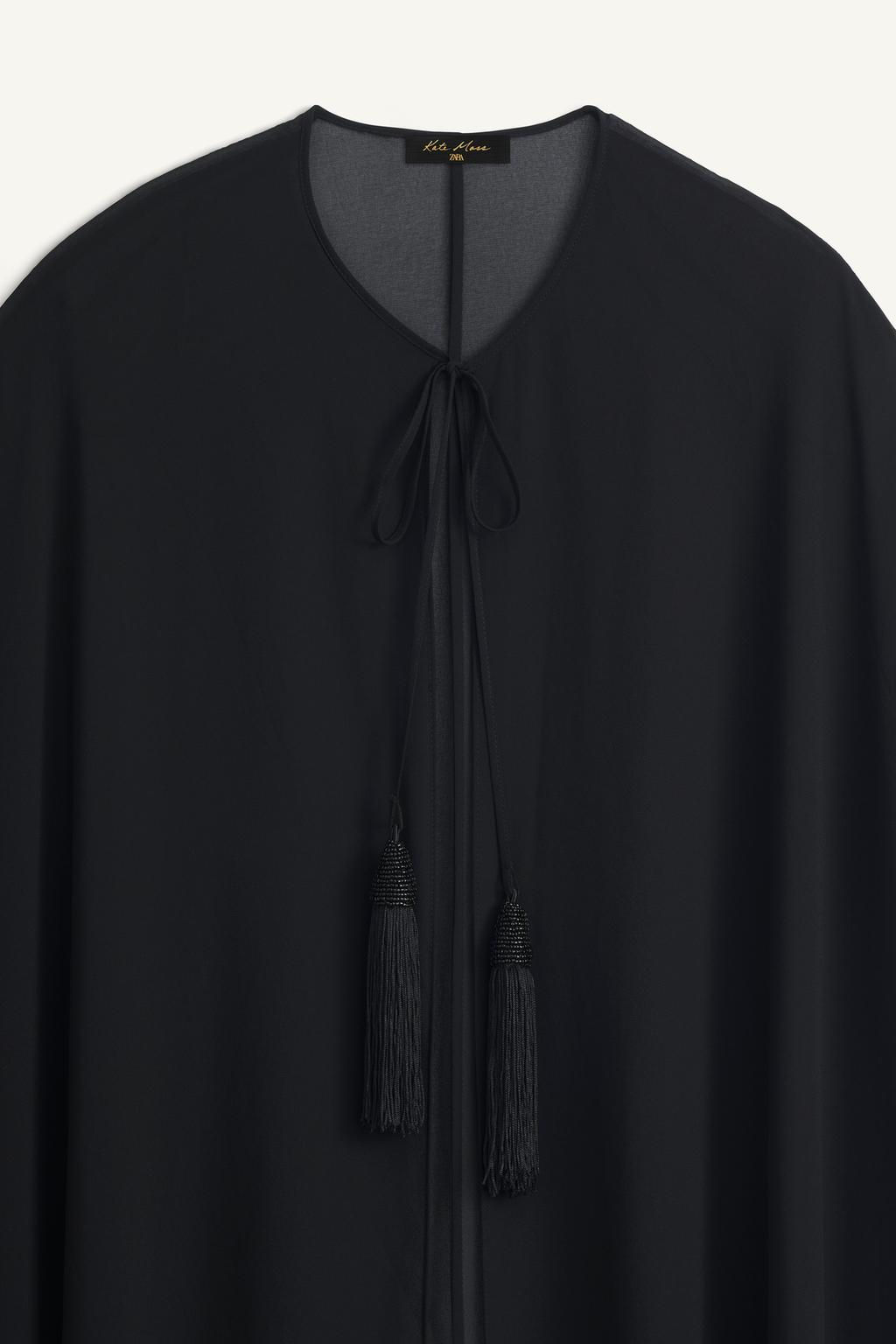 LONG TASSELLED CAPE X KATE MOSS - Zara фото 3