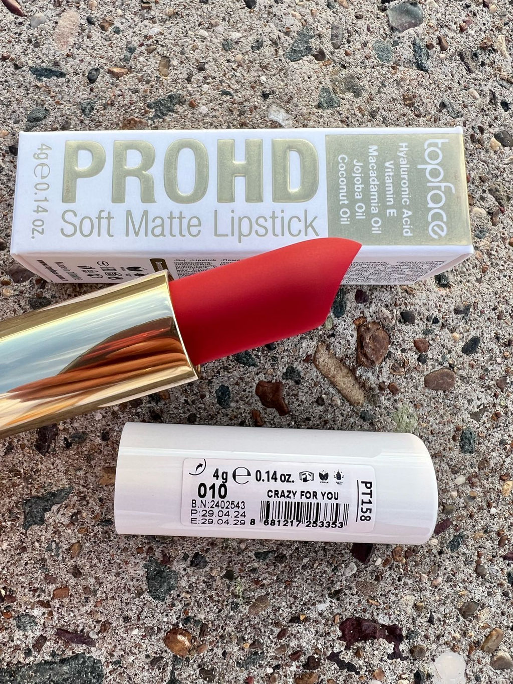 Topface Губная помада PRO HD Soft Matte Lipstick тон 010 PT158