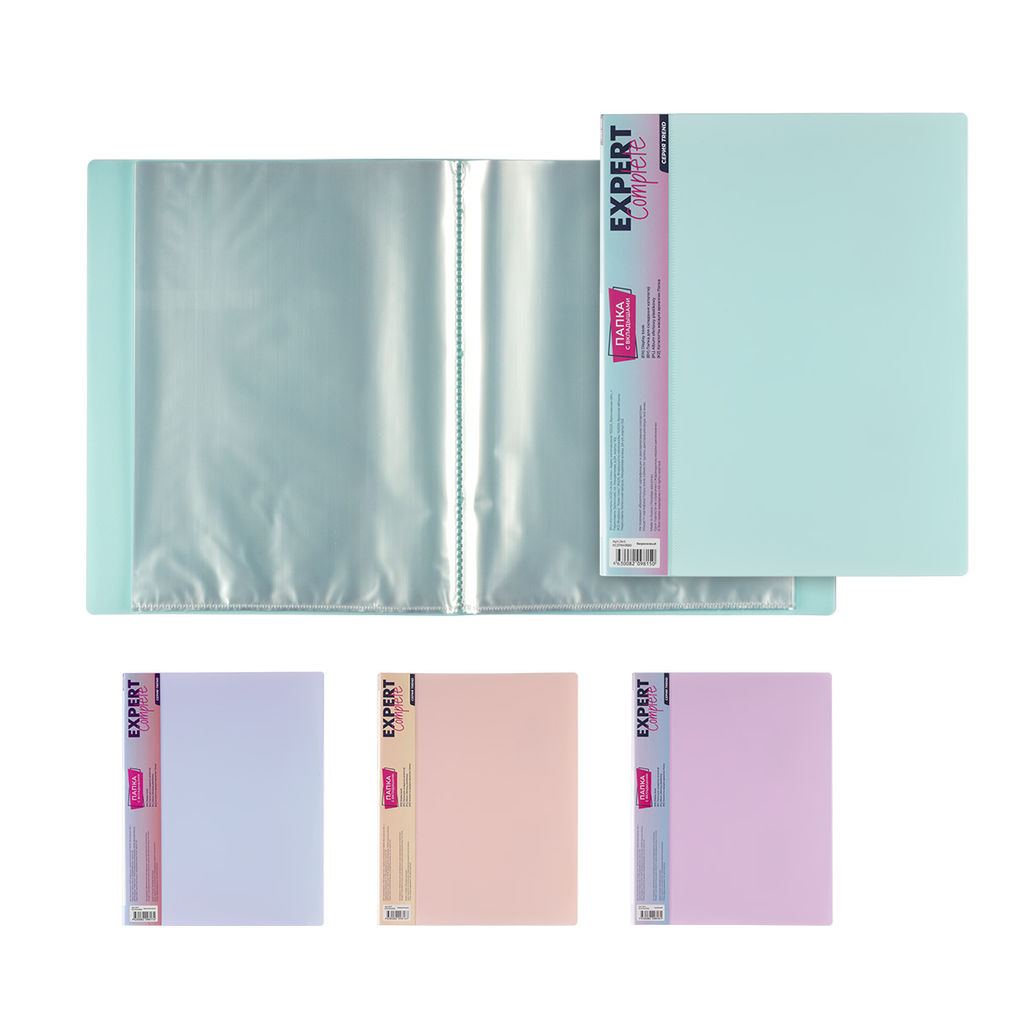 Expert Complete Trend Pastel Pastel Папка с вкладышами 20 л. A4 600 мкм 20 мм диагональ 6 шт. бирюзовый EC27041920