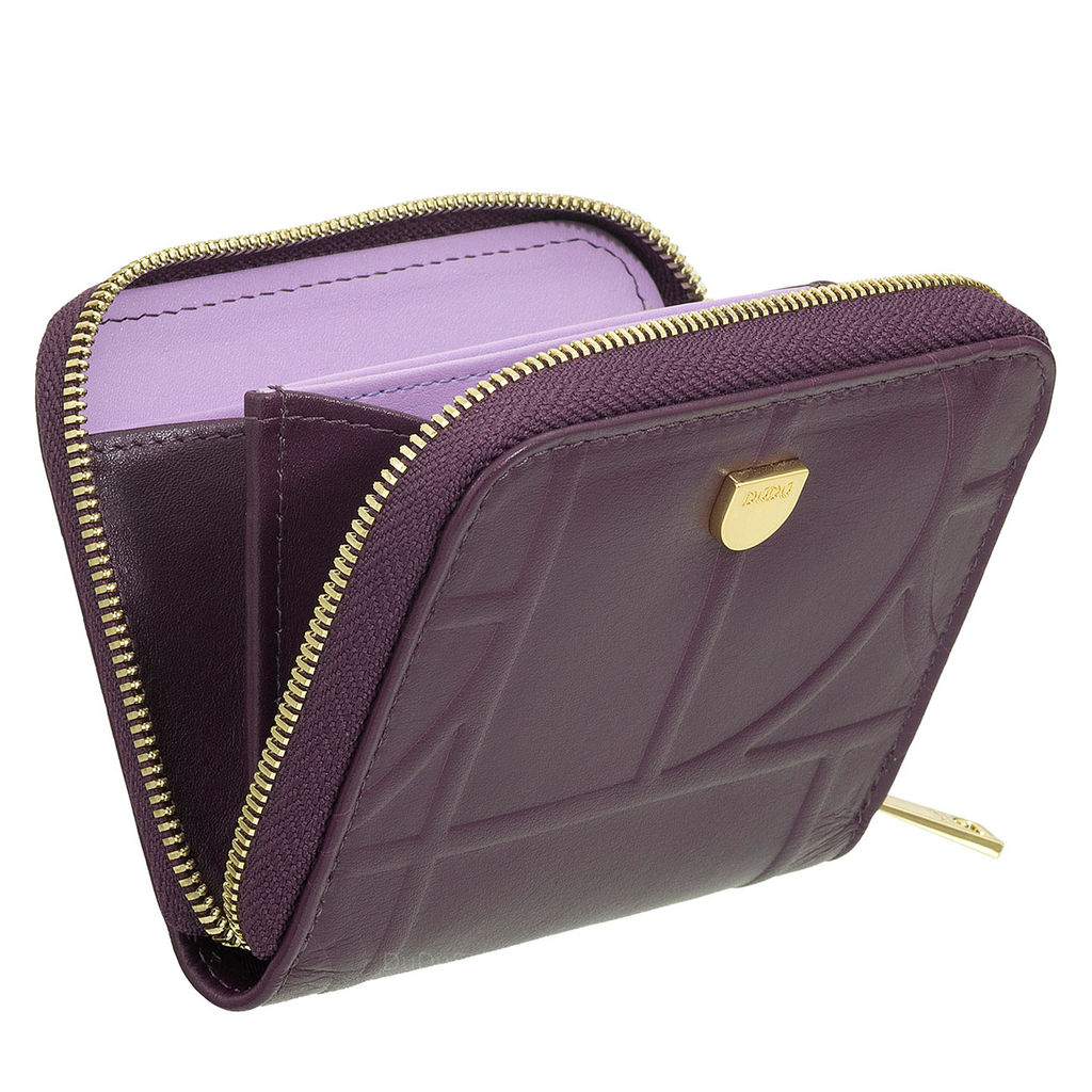 Итальянский кожаный кошелек для карт DuDu серии Hokkaido | темно-фиолетовый - Dudubags фото 3