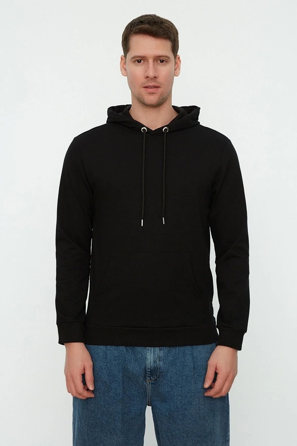 TRENDYOL MAN Mavi Regular/Normal Kesim Kapusonlu Uzun Kollu Sweatshirt TMNAW20SW0162 - Trendyolmilla фото 16