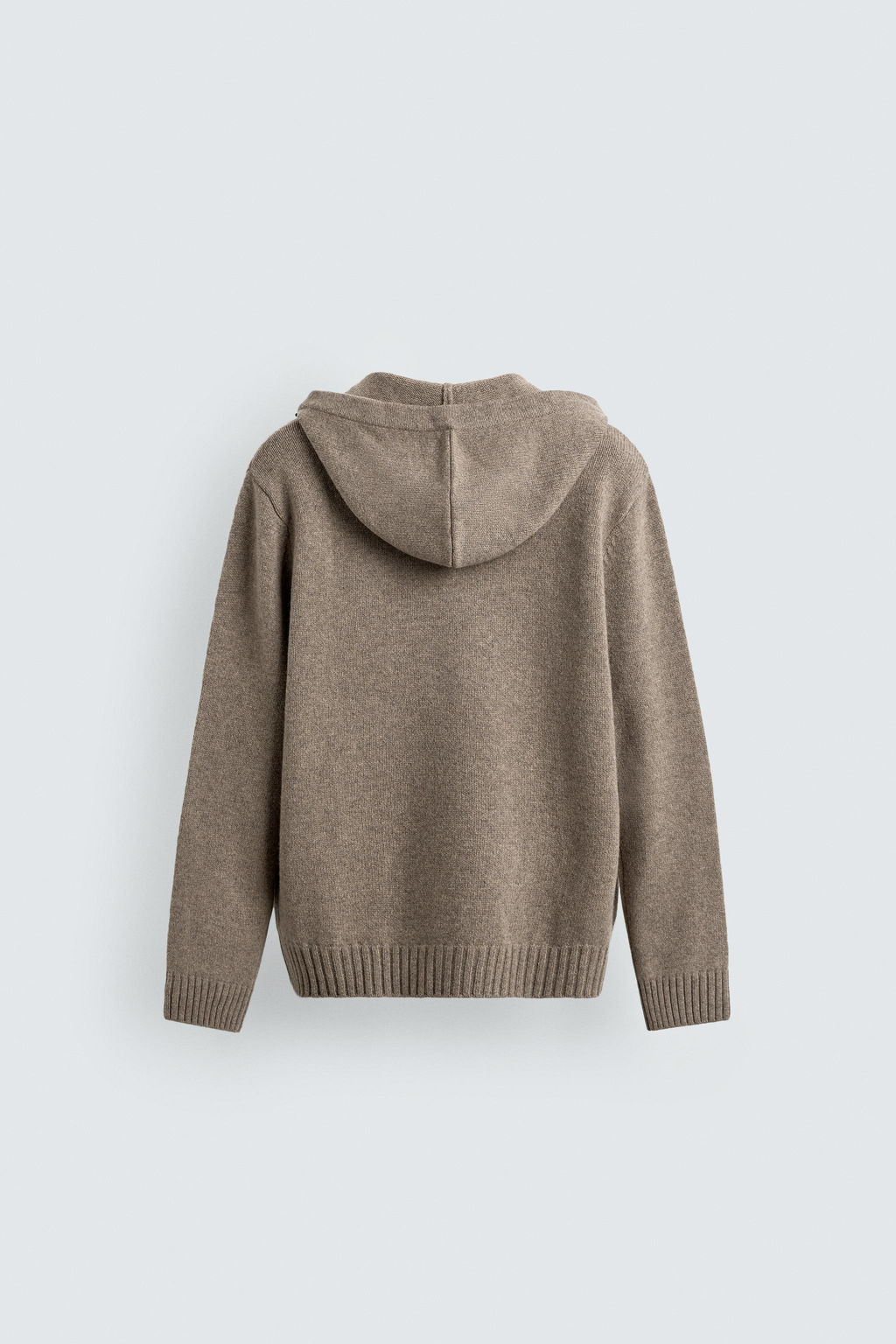 100% WOOL HOODIE JUMPER - Zara фото 8