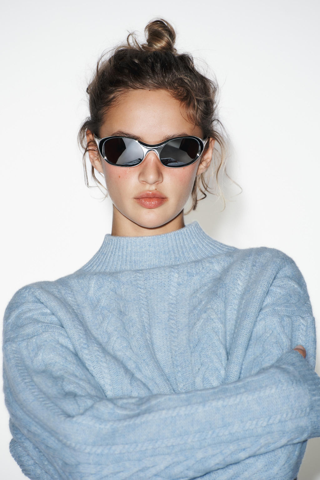 80% WOOL CABLE KNIT JUMPER SKI COLLECTION - Zara фото 2