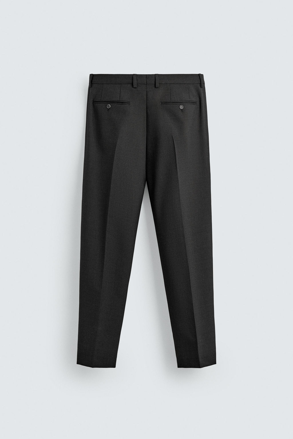PANTAL?N REGULAR FIT TRAJE 100% LANA / Gris Antracita - Zara фото 6