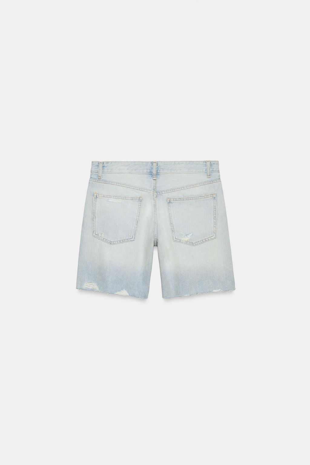 BERMUDA DENIM TRF TIRO MEDIO / Azul claro - Zara фото 6