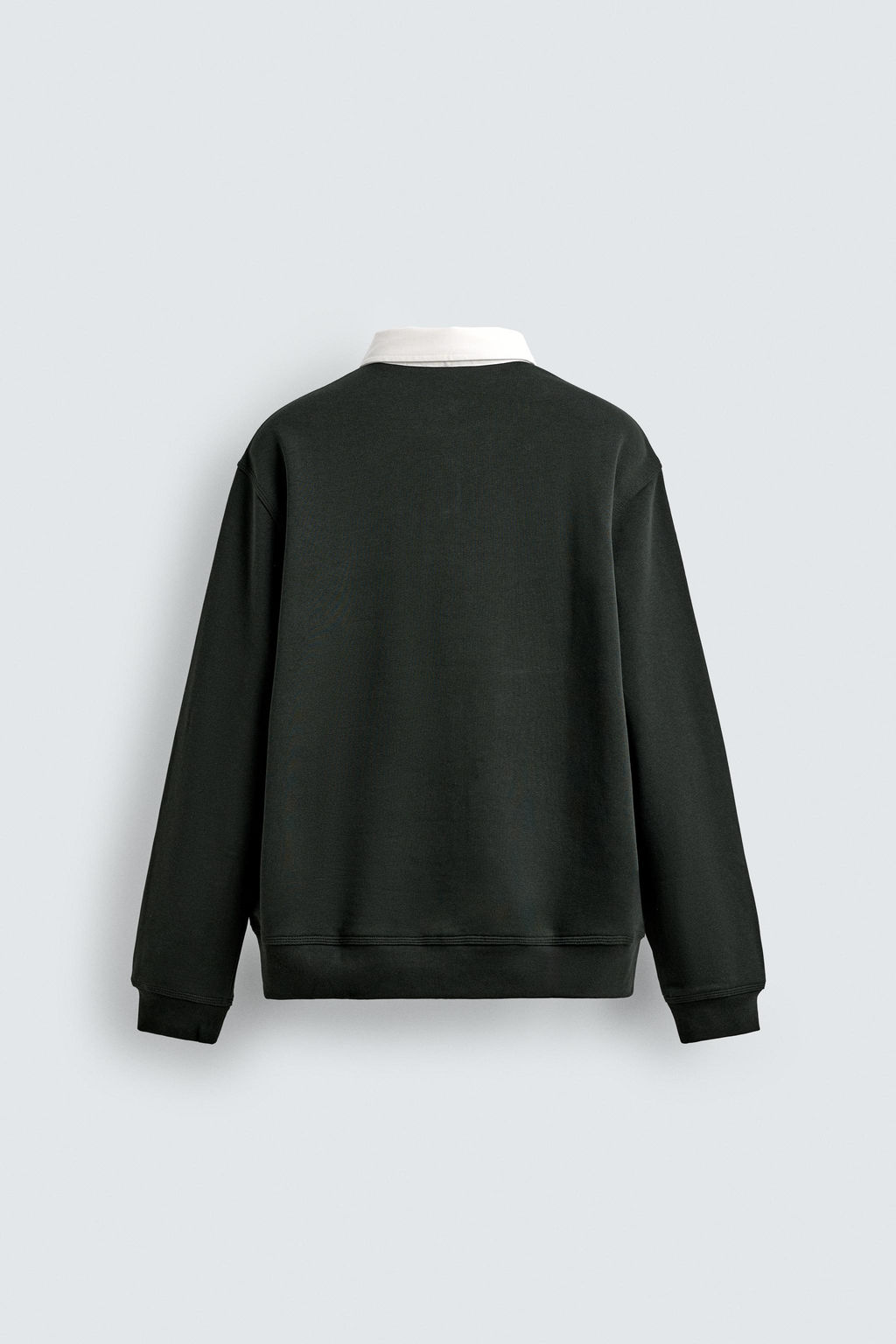CONTRAST COLLAR POLO SWEATSHIRT - Zara фото 8