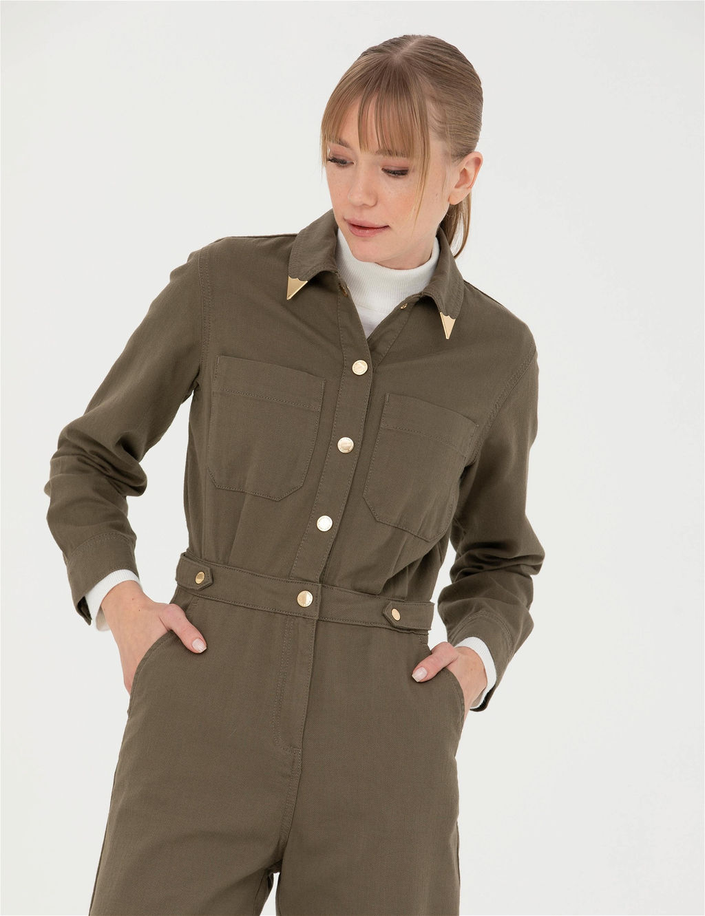 Kahverengi Dokuma Tulum - Pierre cardin фото 2