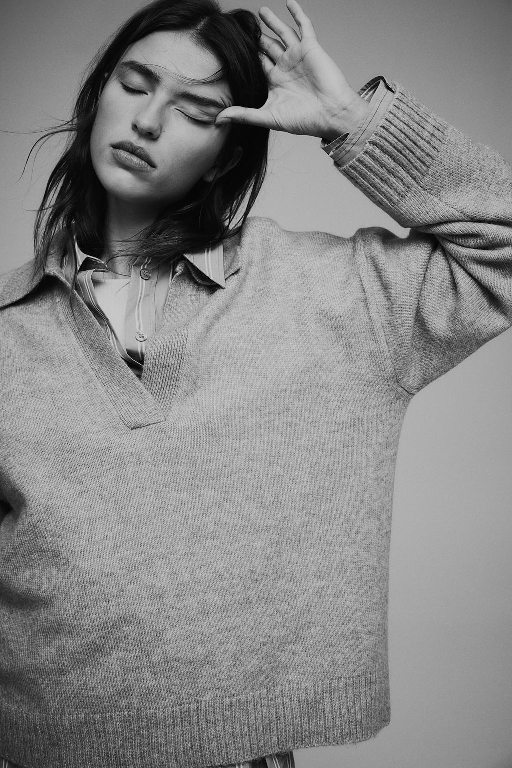 Jersey de punto fino con cuello - H&m фото 3