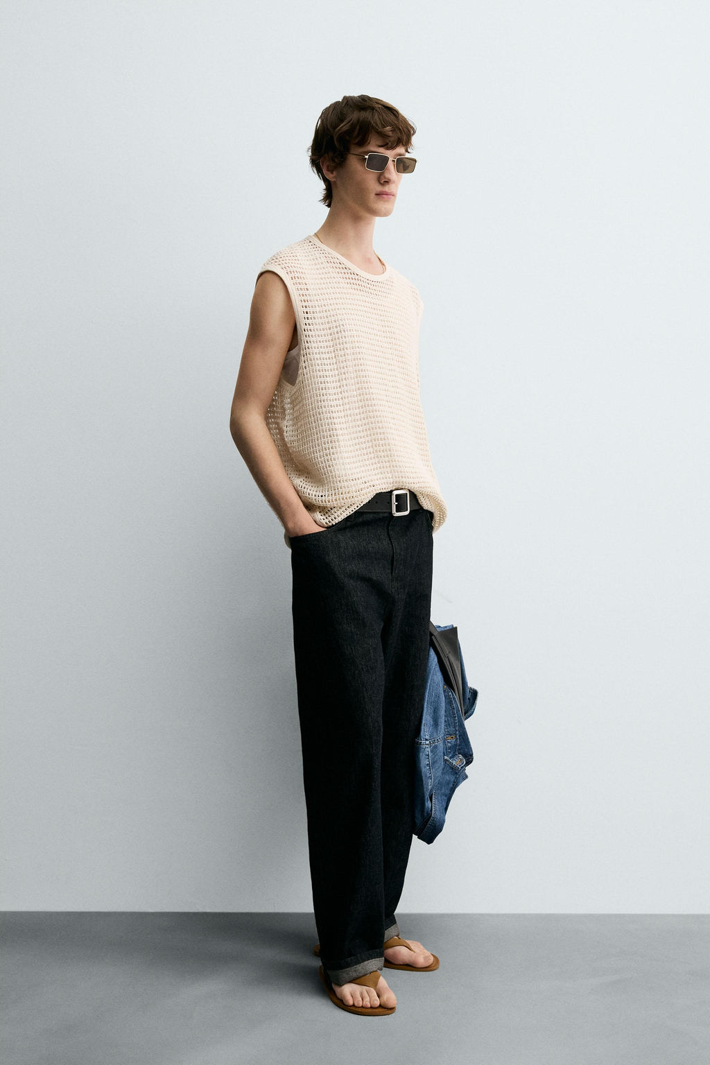 CROCHET TEXTURED T-SHIRT - Zara фото 4