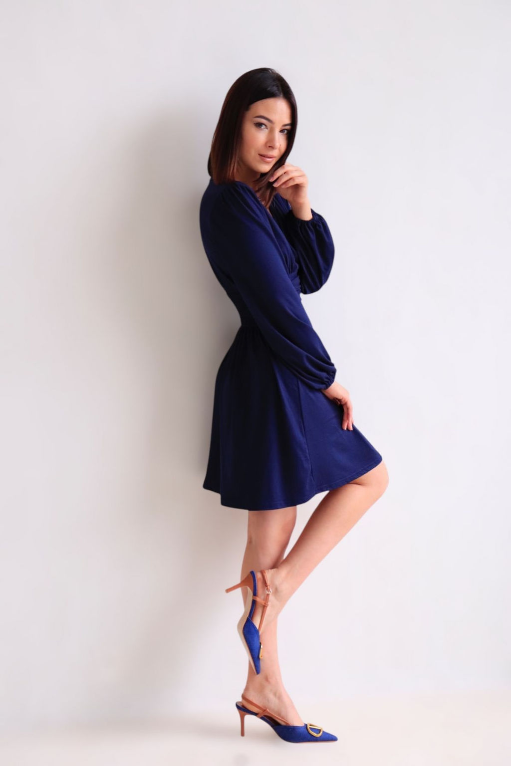 Martichelli Платье тёмно-синее  фото 5