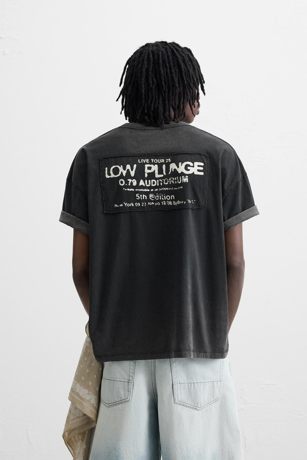 FADED T-SHIRT WITH PATCH - Zara фото 3