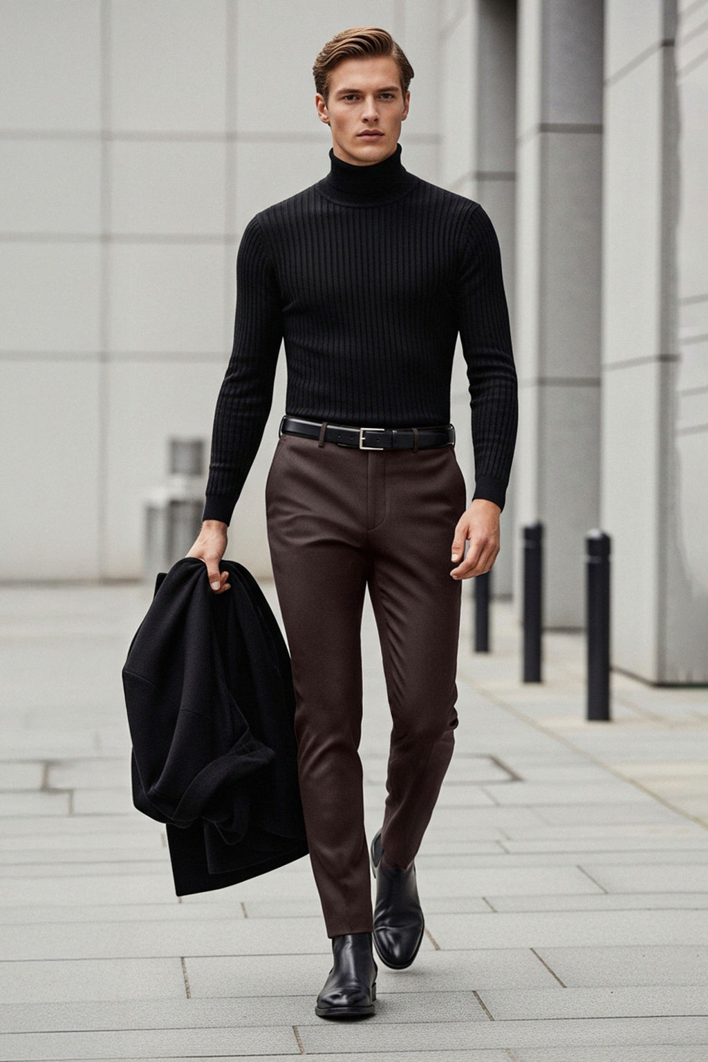 TRENDYOL MAN Tas Slim Fit Italyan Kesim Chino Kumas Pantolon TMNAW23PL00034 - Trendyolmilla фото 41