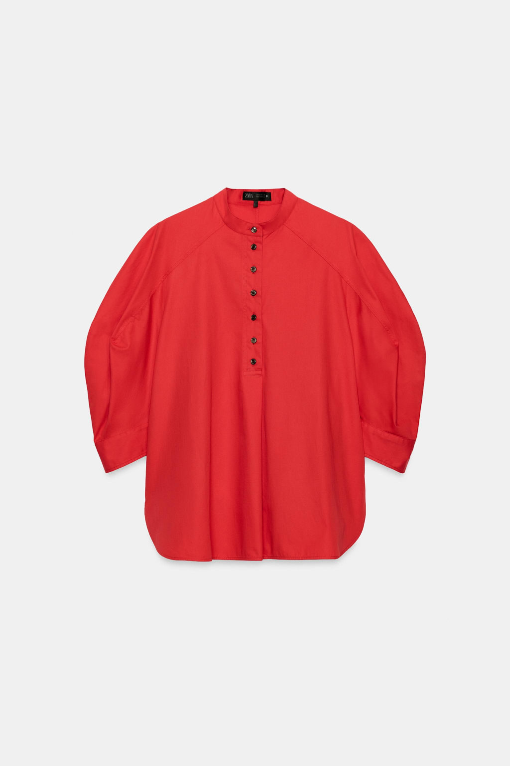 CAMISA MANGA ABULLONADA ZW COLLECTION / Rojo - Zara фото 5