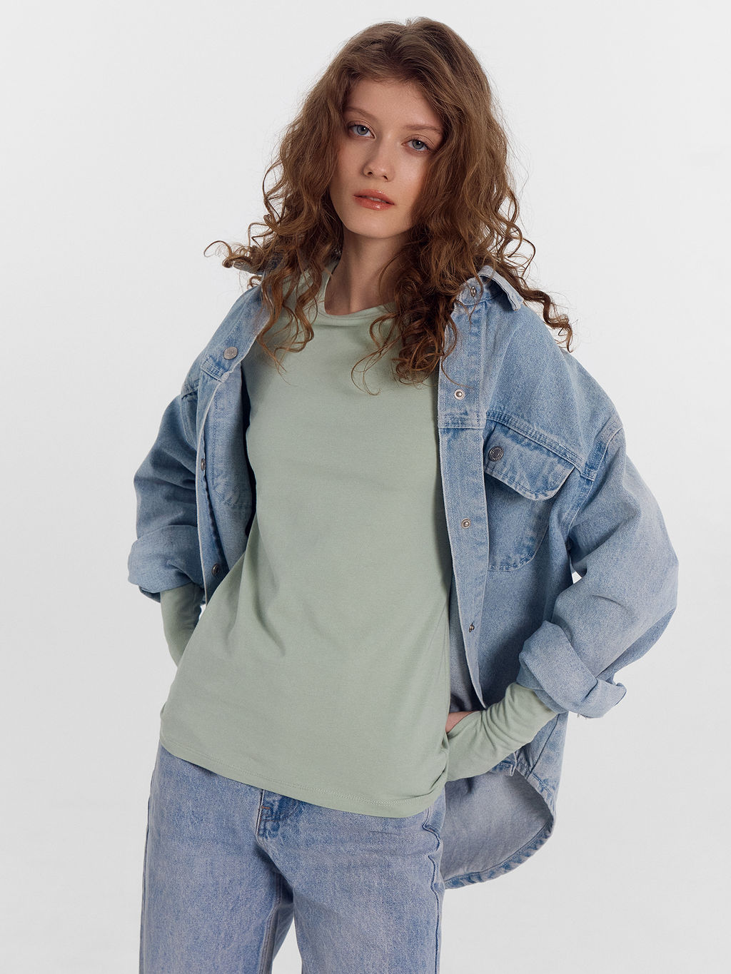 Джемпер женский в зеленом цвете