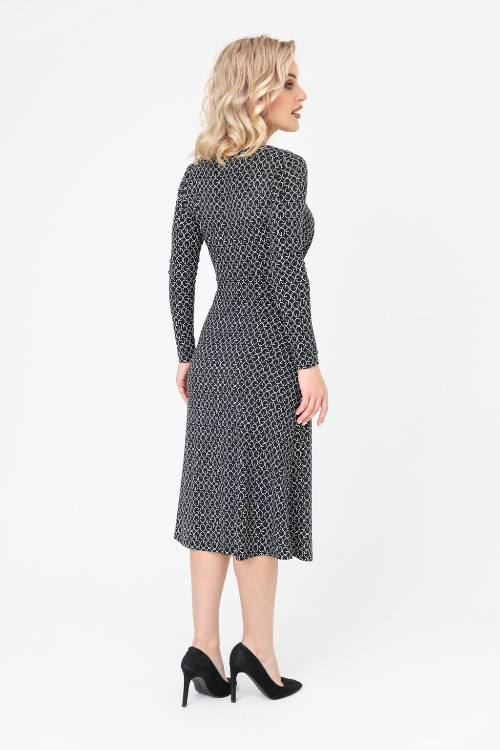 Платье женское 6094/01/Черно-белый - Rise фото 14
